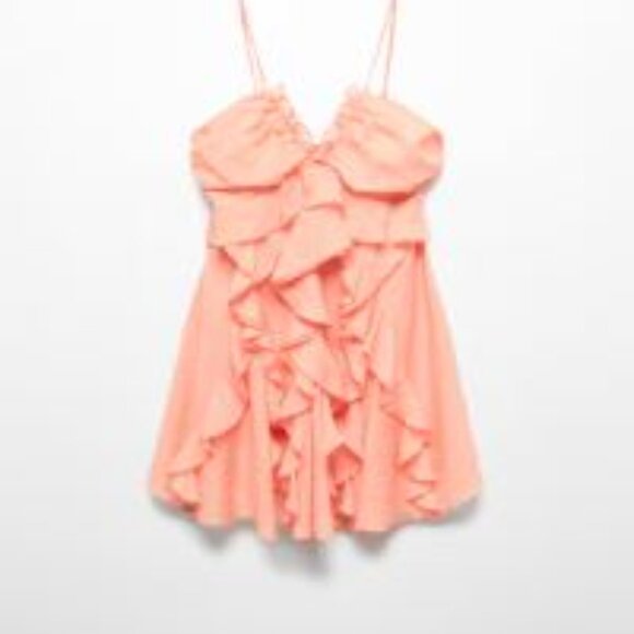 Mango Lyocell ruffle dress - Picture 8 of 8